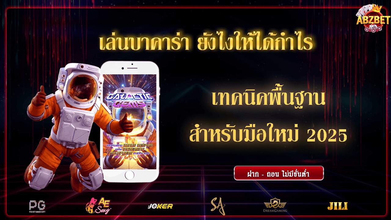 เล่นบาคาร่า ยังไงให้ได้กำไร เทคนิคพื้นฐานสำหรับมือใหม่ 2025